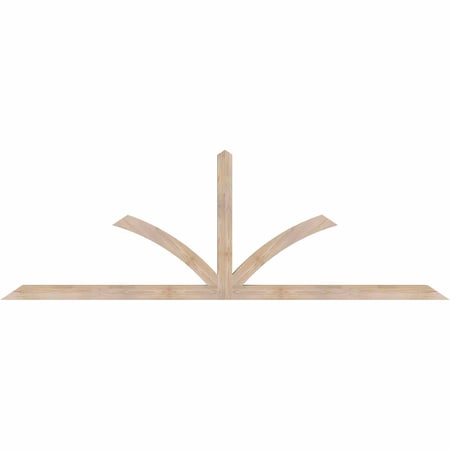 Ekena Millwork Richland Smooth Timber Gable Bracket, Douglas Fir, 108"W x 36"H x 3 1/2"D x 3 1/2"F, 8/12 Pitch GBW108X36X0404RIC00SDF